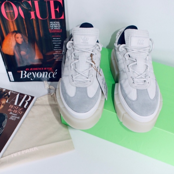 ADIDAS Super Sleek Chunky Beyonce Ivy Park Halls of Ivy White Grey - Picture 2 of 8